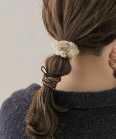 SMELLY シアーゴムセット スメリー ヘアアクセサリー ヘアゴム ホワイト