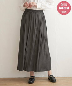 ikka 【雑誌InRed4月号掲載】カッセンボリュームラップスカーチョ イッカ パンツ その他のパンツ グレー グリーン ブルー ブラウン【送料無料】