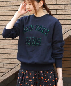 THE SHINZONE �V���]�[�� NEWYORK PARIS SWEATSHIRT �X�e�b�v�X �g�b�v�X �X�E�F�b�g�E�g���[�i�[ �O���[ �l�C�r�[�y���������z