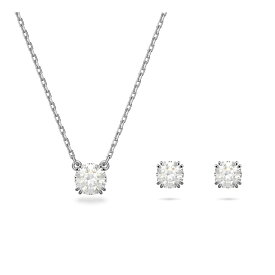 SWAROVSKI 【公式】【スワロフスキー】Stilla セット, ラウンドカット, ホワイト スワロフスキー アクセサリー・腕時計 その他のアクセサリー・腕時計 ホワイト【送料無料】