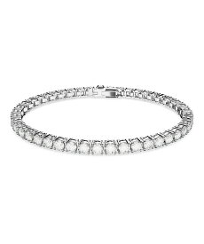 SWAROVSKI 【公式】【スワロフスキー】Matrix Tennis ブレスレット, ラウンドカット, 小, ホワイト, ロジウム・プレーティング スワロフスキー アクセサリー・腕時計 ブレスレット・バングル ホワイト【送料無料】