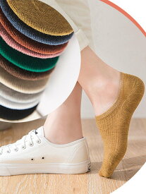 【SALE／36%OFF】Coo+i 【10色組】脱げない レディース スニーカーソックス スレンダー 靴下・レッグウェア 靴下