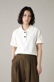 MARGARET HOWELL 5月上旬-下旬 ORGANIC COTTON PIQUE マーガレット・ハウエル トップス その他のトップス ホワイト ブラック ベージュ【送料無料】