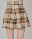 チェックタックショートパンツ