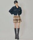 チェックタックショートパンツ