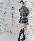 チェックタックショートパンツ