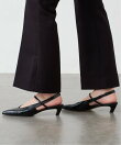 《WEB+一部店舗限定》4cmポインテッドUカットストラップスリングバック