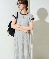 【SALE／5%OFF】FREAK'S STORE 限定展開 ヘンリー ボタン フレンチ スリーブ ワンピース フリークススト…