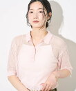 別注 透かし編みポロニット