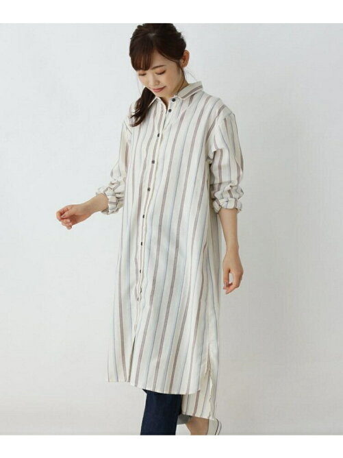 Shoo La Rue マルチストライプシャツワンピース Rakuten Fashion 楽天ファッション 旧楽天ブランドアベニュー V