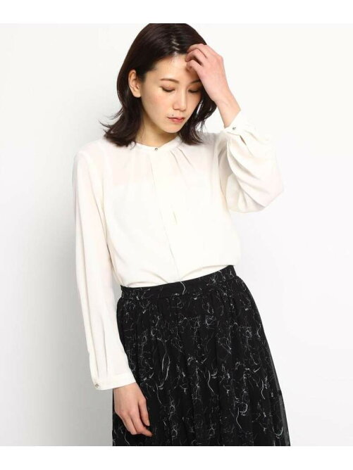 Ag By Aquagirl 2way 美人百花3月号掲載 バンドカラーブラウス Rakuten Fashion 楽天ファッション 旧楽天ブランドアベニュー Ag4875