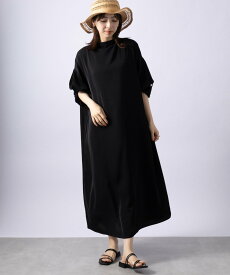 【SALE／75%OFF】MAISON BREEZE MAISON BREEZE/1枚でおしゃれに着こなせる　Aライン ラウンドネック3WAY きれいめ 体型カバー　春素材　ロング丈　24SS セットアップセブン ワンピース・ドレス ワンピース ブラック ベージュ ホワイト グリーン ネイビー