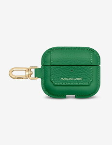MAISON de SABRE �y�����zAirPods 3 �P�[�X�`���[�� ���]���h�T�u�� �t�@�b�V�����G�� �`���[���E�L�[�`�F�[�� �u���E�� �u���b�N�y���������z