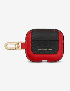 MAISON de SABRE �y�����zAirPods 3 �P�[�X�`���[�� ���]���h�T�u�� �t�@�b�V�����G�� �`���[���E�L�[�`�F�[�� �u���E�� �u���b�N�y���������z