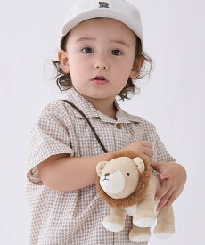 【SALE／50%OFF】petit main ぬいぐるみポシェット ナルミヤオンライン バッグ ショルダーバッグ カーキグリーン ベージュ グレー ホワイト ブラウン