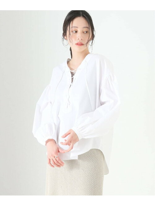 Noble フロントレースアップボリュームブラウス Rakuten Fashion 楽天ファッション 旧楽天ブランドアベニュー Ct4876