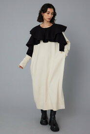 HeRIN.CYE Ruffle knit dress ヘリンドットサイ ワンピース・ドレス ワンピース ホワイト【送料無料】