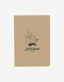 CAFE KITSUNE Cafe Kitsune/(U)CAFE KITSUNE DRAWING NOTEBOOK メゾン キツネ 文房具 手帳・メモ帳 ブラウン