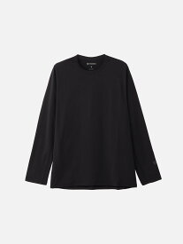 Goldwin ワッフルドライロングスリーブティーシャツ(ユニセックス) ゴールドウイン トップス カットソー・Tシャツ ブラック【送料無料】