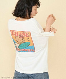 【SALE／50%OFF】FREAK'S STORE SANRIO 'HELLO KITTY' SUMMER サーフTシャツ フリークスストア トップス カットソー・Tシャツ ホワイト グレー