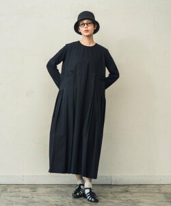 ORIENT MILLINERY �s�I�[���V�[�Y������OK�tPleated Black Dress �b �v���[�c�ؑփu���b�N�h���X �I���G���g �~���i���[ �����s�[�X�E�h���X �����s�[�X �u���b�N�y���������z