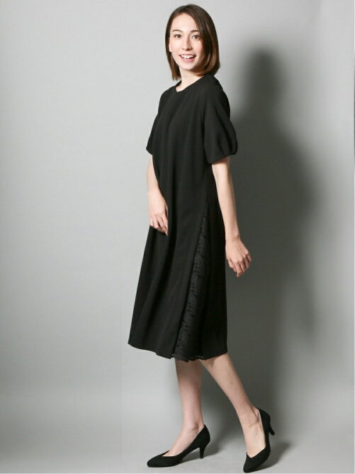 Taka Q ストレッチジャージ 裾レース半袖ワンピース Rakuten Fashion 楽天ファッション 旧楽天ブランドアベニュー 0877