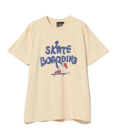 【SALE／20%OFF】BEAMS T 【SPECIAL PRICE】BEAMS T / SKEATBORDING Tシャツ ビームスT トップス カットソー・Tシャツ ホワイト ブラック