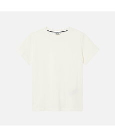 【SALE／20%OFF】AIGLE ロゴショートスリーブTシャツ エーグル トップス カットソー・Tシャツ ネイビー ホワイト ブラウン【送料無料】