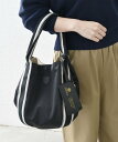 SHIPS any 【SHIPS any別注】Folna: 2WAY ライン ナイロン トート バッグ シップス バッグ トートバッグ ブラウン ブラック ベージュ【送料無料】
