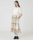 【sweetコラボ】クレストブリッジチェックチュールプリントドレスセット