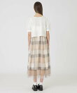 【sweetコラボ】クレストブリッジチェックチュールプリントドレスセット