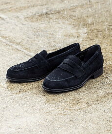 UNITED ARROWS green label relaxing GLR ハッスイ スエード フレンチ ローファー -撥水- ユナイテッドアローズ グリーンレーベルリラクシング シューズ・靴 ローファー ブラック【送料無料】