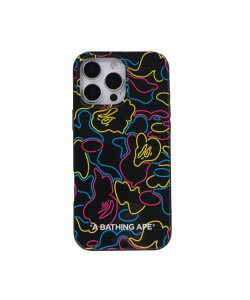 A BATHING APE NEON CAMO IPHONE 16 PRO MAX CASE �A �x�C�V���O �G�C�v �X�}�z�O�b�Y�E�I�[�f�B�I�@�� �X�}�z�E�^�u���b�g�EPC�P�[�X/�J�o�[ �u���b�N�y���������z
