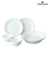 NARUMI 【公式】シルキーホワイト 6ピーススターターセット 2人用 ナルミ 食器・調理器具・キッチン用品 …