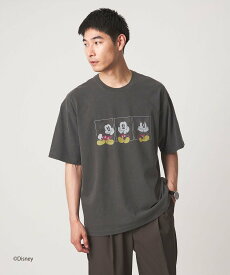 UNITED ARROWS green label relaxing 【別注】＜URBAMENT＞「ディズニー」半袖 Tシャツ ユナイテッドアローズ グリーンレーベルリラクシング トップス カットソー・Tシャツ ブラウン ホワイト ブラック【送料無料】