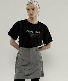 MAISON SPECIAL CRUSHING Washer T-shirt メゾンスペシャル トップス カットソー・Tシャツ ブラック ホワイト オレンジ ブルー【送料無料】