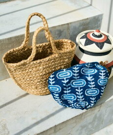 【SALE／50%OFF】チャイハネ 【チャイハネ】ジューティミニトートバッグ&ポーチ2点セット アミナコレクション バッグ かごバッグ レッド ブルー