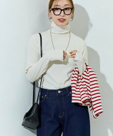 【SALE／15%OFF】FREAK'S STORE Ginger メロー タートル ロング スリーブ トップス【限定展開】 25AW フリークスストア トップス カットソー・Tシャツ ネイビー グリーン グレー ホワイト ブラウン ブラック レッド