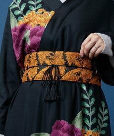 カヤ 【カヤ】花影ふくれ織り帯ベルト アミナコレクション ファッション雑貨 ベルト ゴールド シルバー ブラウン【送料無料】