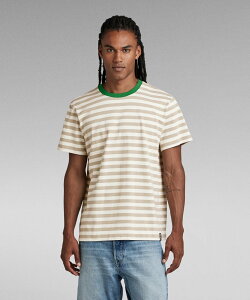 �ySALE�^50%OFF�zG-Star RAW �y�����V���b�v�zESSENTIAL STRIPE LOOSE T-SHIRT/�X�g���C�v���[�YT �W�[�X�^�[���D �g�b�v�X �J�b�g�\�[�ET�V���c �x�[�W���y���������z