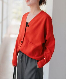 Spick & Span 《追加予約》ダブルジャガードカーディガン スピックアンドスパン トップス カーディガン レッド グレー ブラック【送料無料】
