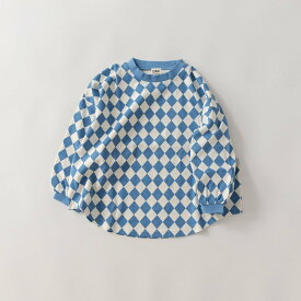 【SALE／5%OFF】branshes 【WEB限定/DRC】総柄長袖Tシャツ ブランシェス トップス カットソー・Tシャツ ホワイト ブラック ピンク ブルー ブラウン グリーン