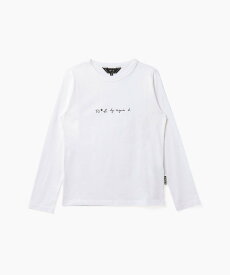 To b. by agnes b. WM40 TS ロゴロングスリーブ Tシャツ アニエスベー トップス カットソー・Tシャツ ホワイト【送料無料】