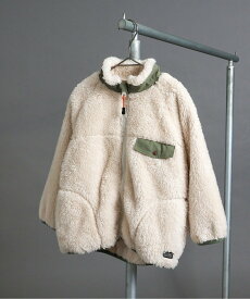 【SALE／25%OFF】BREEZE 【リンク】ファーフリースジャケット エフオーオンラインストア ジャケット・アウター ブルゾン・ジャンパー ベージュ ピンク ブラック ホワイト