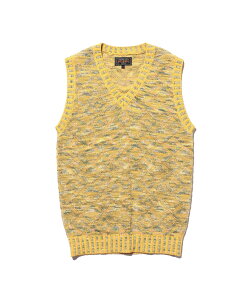 �ySALE�^30%OFF�zBEAMS PLUS V-Neck Vest KASURI Jacquard �r�[���X ���� �g�b�v�X �j�b�g �l�C�r�[ �C�G���[ �x�[�W���y���������z
