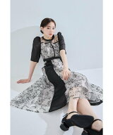 niana スイッチングパターンドレス パーティードレス オケージョンドレス 結婚式 二次会 ビーフラット ワ…