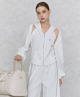 ROYAL PARTY ノースリーブパーカー×ボレロアンサンブル ロイヤルパーティー トップス アンサンブル ホワ…
