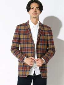 楽天市場 ブラウン 柄チェック コート ジャケット メンズファッション の通販