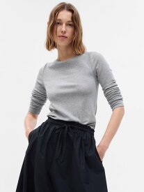 GAP (W)モダン ボートネックTシャツ ギャップ トップス カットソー・Tシャツ グレー ブラック ホワイト ネイビー イエロー