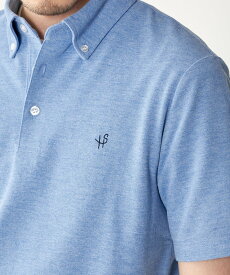 SHIPS MEN 【WEB限定】SHIPS: 吸水速乾・UVケア Drymix(R)ワンポイントロゴ ボタンダウン ポロシャツ シップス トップス ポロシャツ ブラック グレー ブルー ベージュ ネイビー【送料無料】